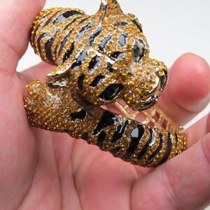 $300 Panter Fashion Bangle Hand Crafted Art Piece
